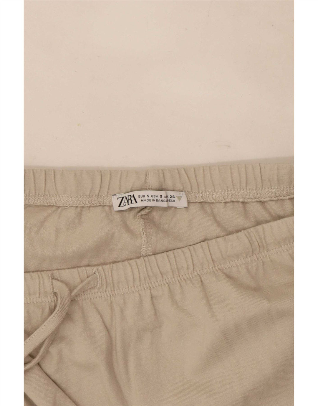 Zara Damen Maxirock Small W26 Beige Baumwolle