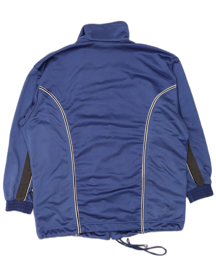 Lotto Herren-Trainingsanzug-Top-Jacke, großes blaues Farbblock-Polyester