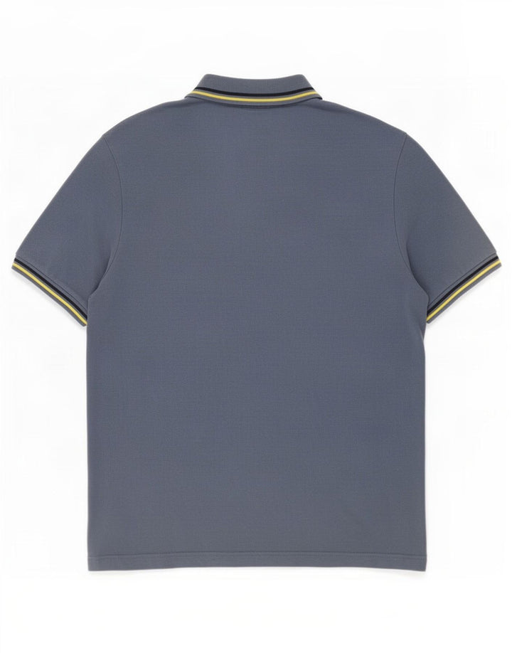 Kappa Herren-Poloshirt, große blaue Baumwolle