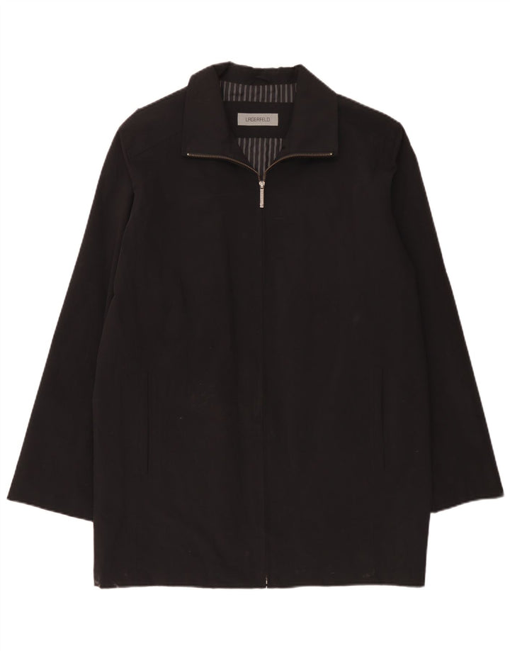 Karl Lagerfeld Herrenmantel IT 48 Mittelschwarzes Polyester