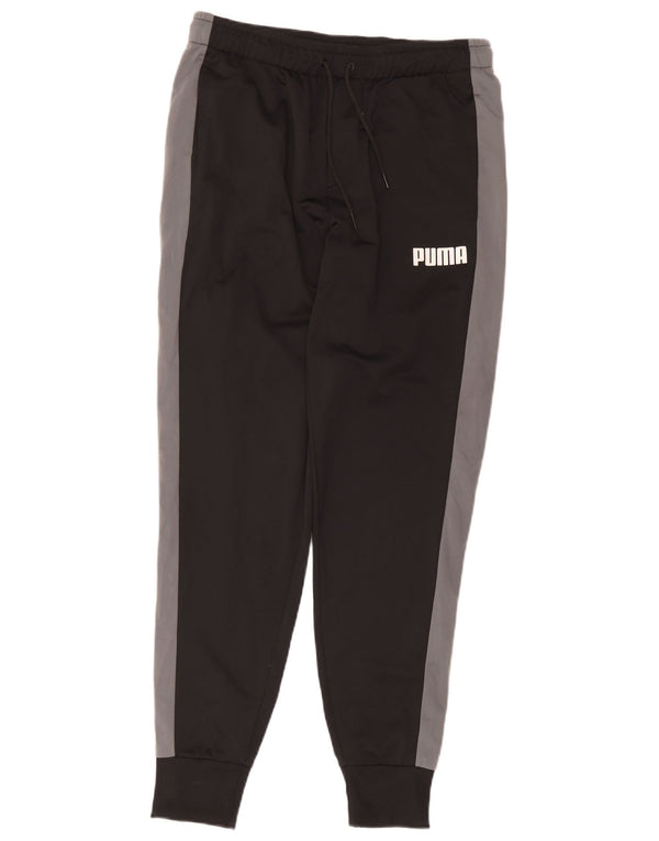 Puma Damen Trainingshose Jogger UK 14 Mittelschwarz Farbblock