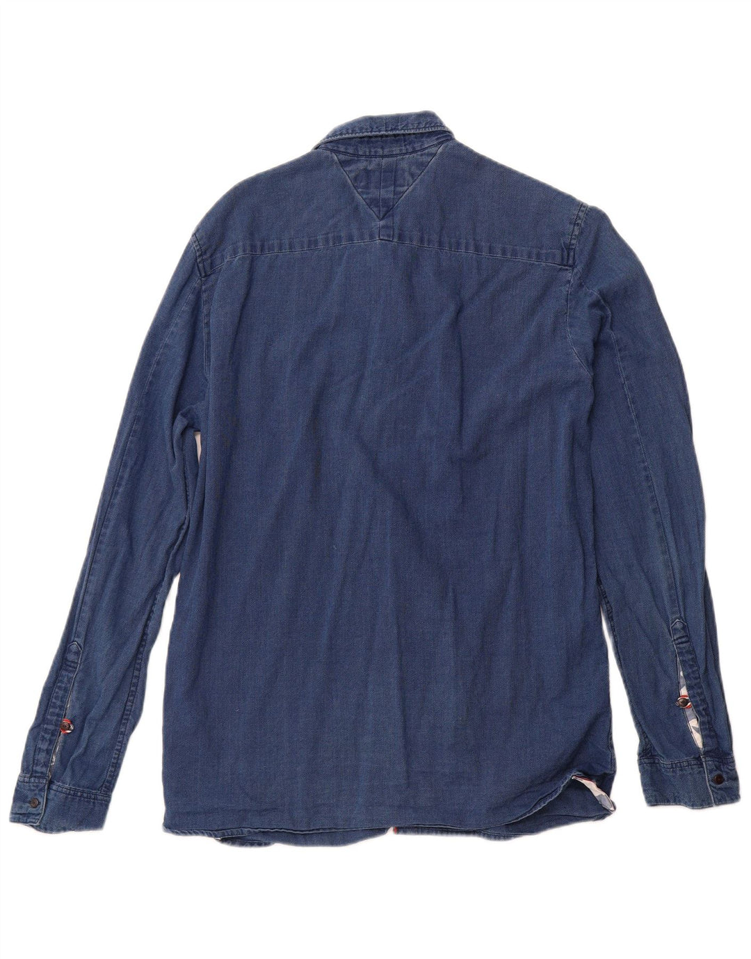 TOMMY HILFIGER Herrenhemd mittelblaue Baumwolle