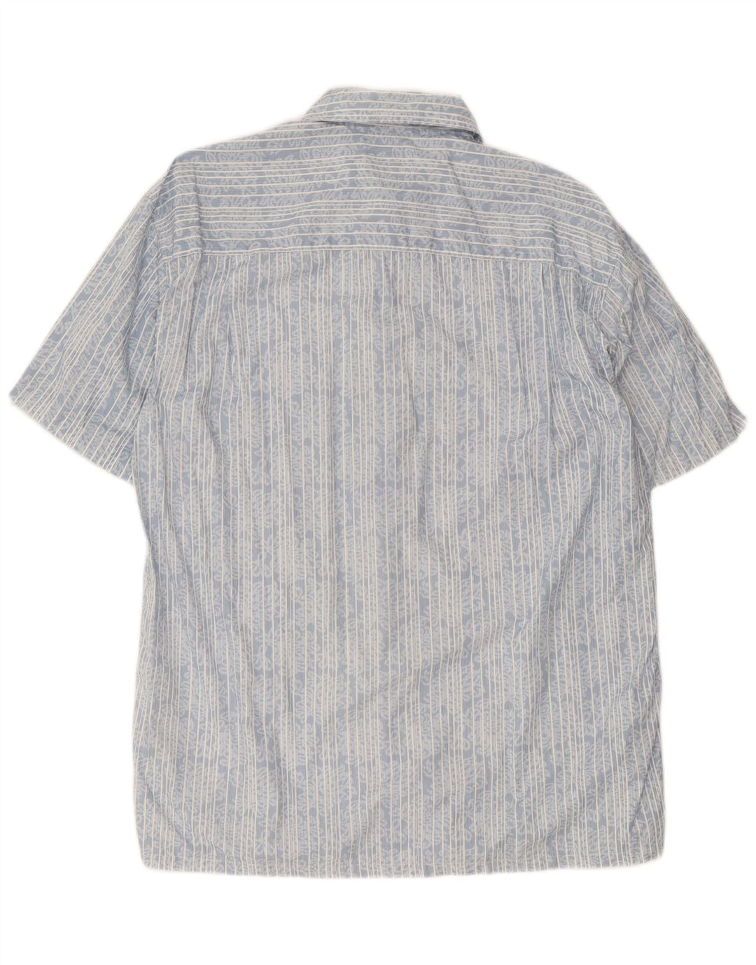 Nautica Herren-Kurzarmhemd, groß, blau gestreift, Baumwolle