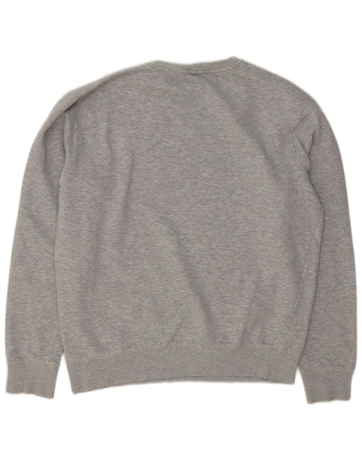 Fila Herren-Sweatshirt mit Grafik, groß, grau gesprenkelte Baumwolle