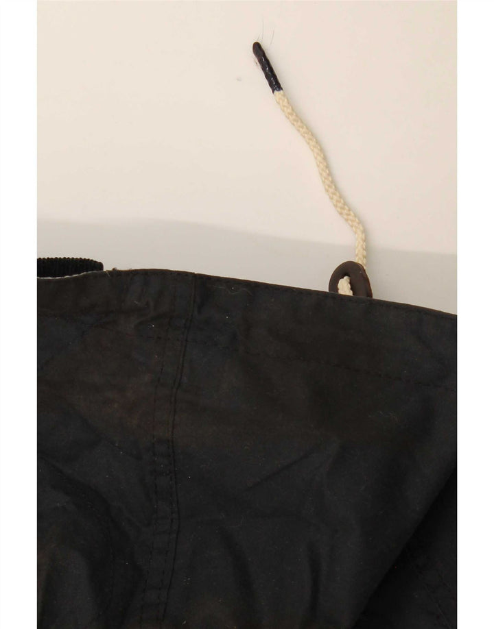 Barbour Damen-Parka mit Kapuze, übergroß, Gr. 10, Größe S, Schwarz, Baumwolle