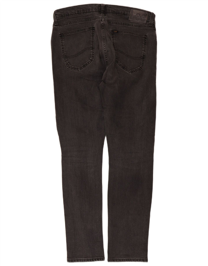 Lee Herren Luke Slim Jeans W34 L32 Graue Baumwolle
