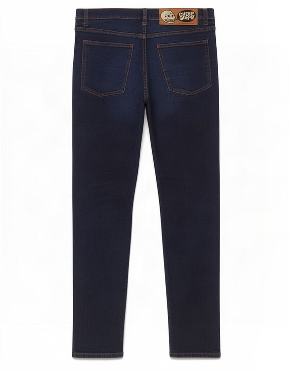 Cheap Monday Mens Slim Jeans W33 L34 Navy Blue Cotton
