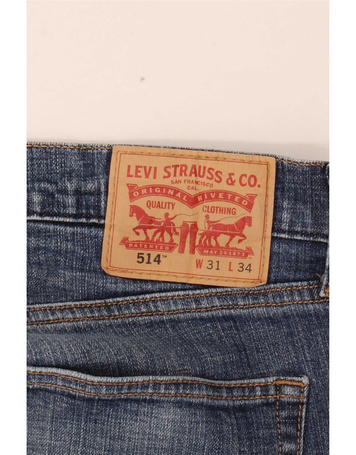 Levi's Herren 514 Straight Jeans W31 L30 Blau