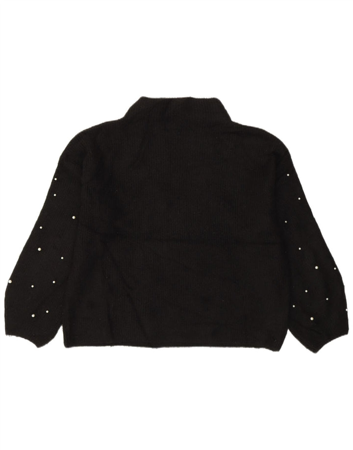 Marks & Spencer Rollkragenpullover für Damen, Gr. 14, Größe L, Schwarz, Acryl