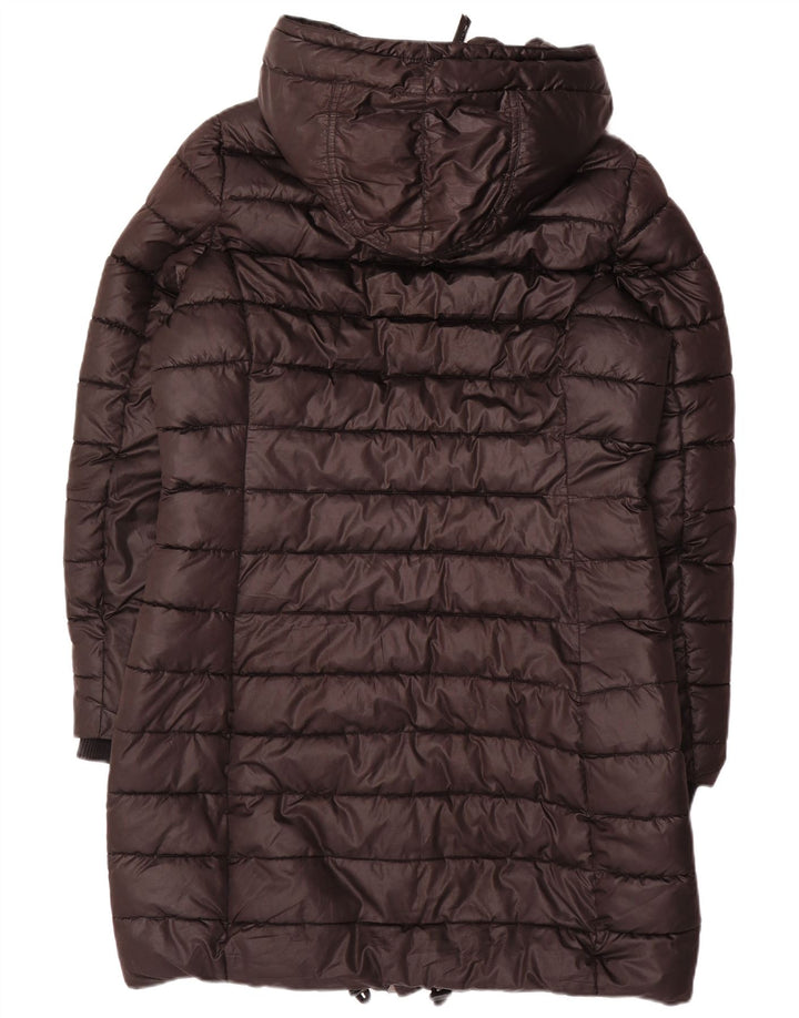 G-STAR Wattierter Damenmantel mit Kapuze, UK 16, Größe L, Schwarz, Polyester