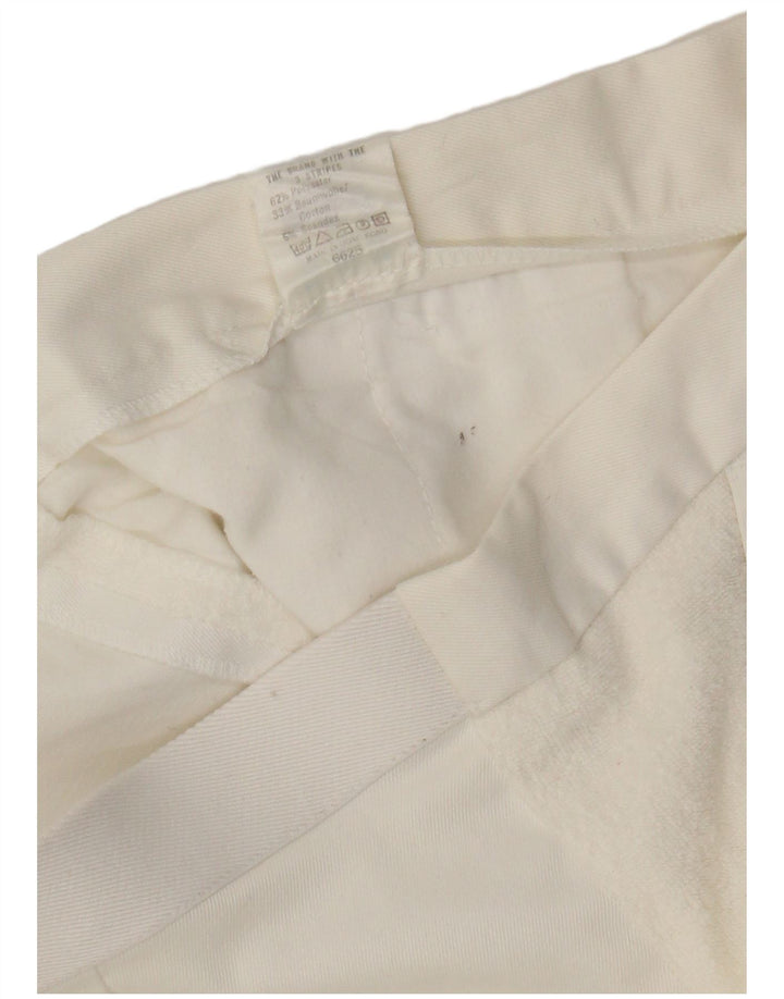 Adidas Damen Chino Shorts W34 Large Weiß Polyester