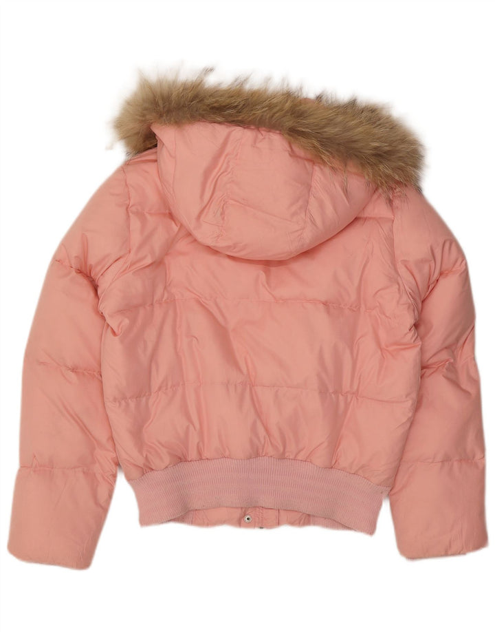 Adidas Damen Kapuzenjacke, wattiert, UK 12, Mittelrosa, Polyester