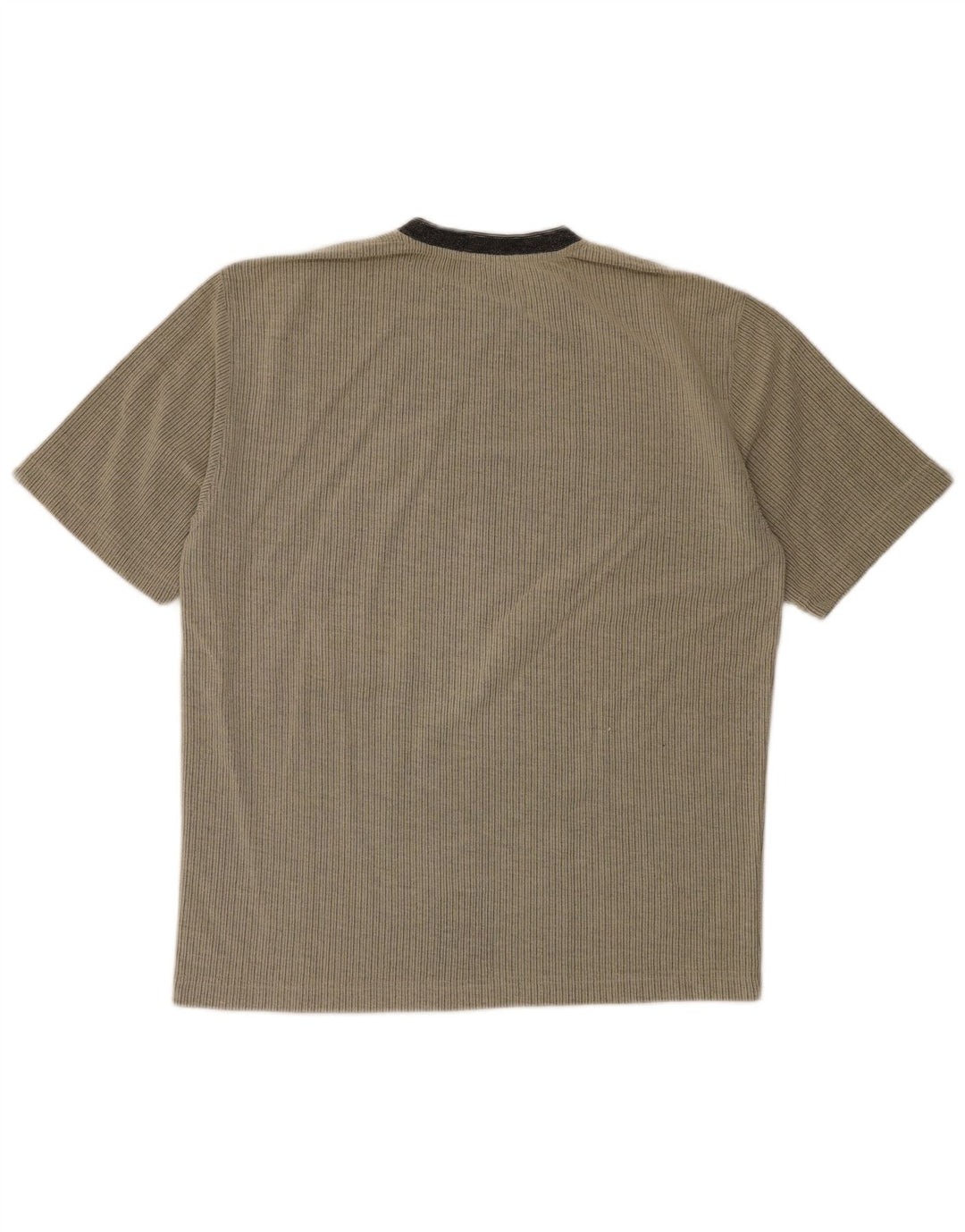 Tessitore Herren T-Shirt Top Large Grau Nadelstreifen