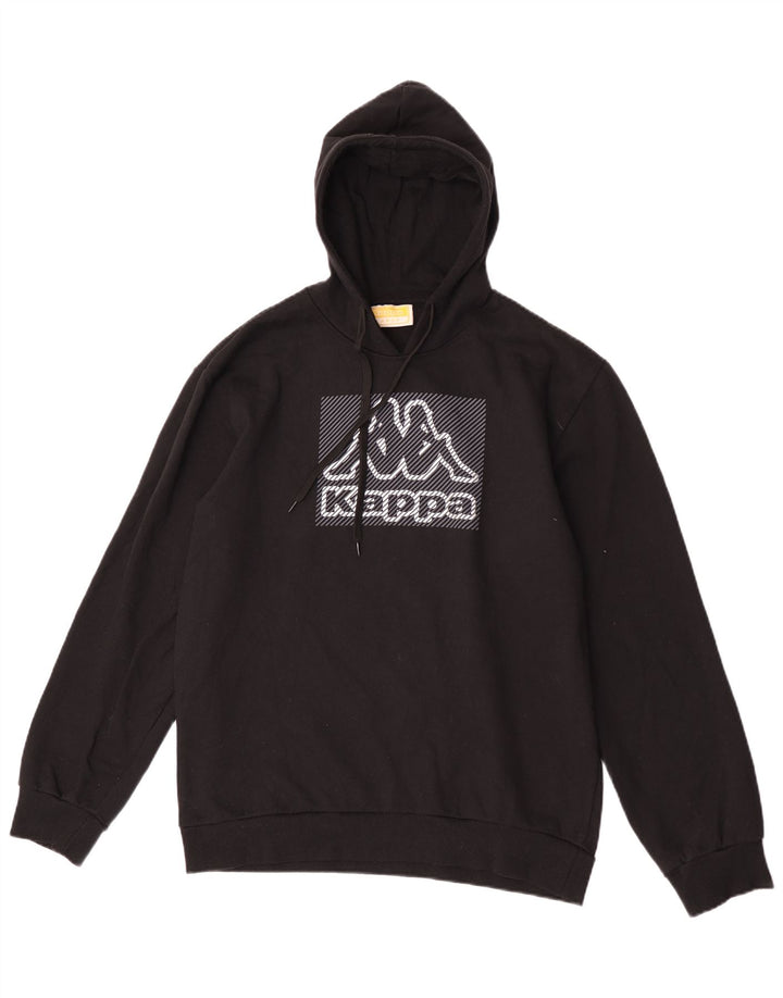 Kappa Womens Graphic Hoodie Pullover Große schwarze Baumwolle