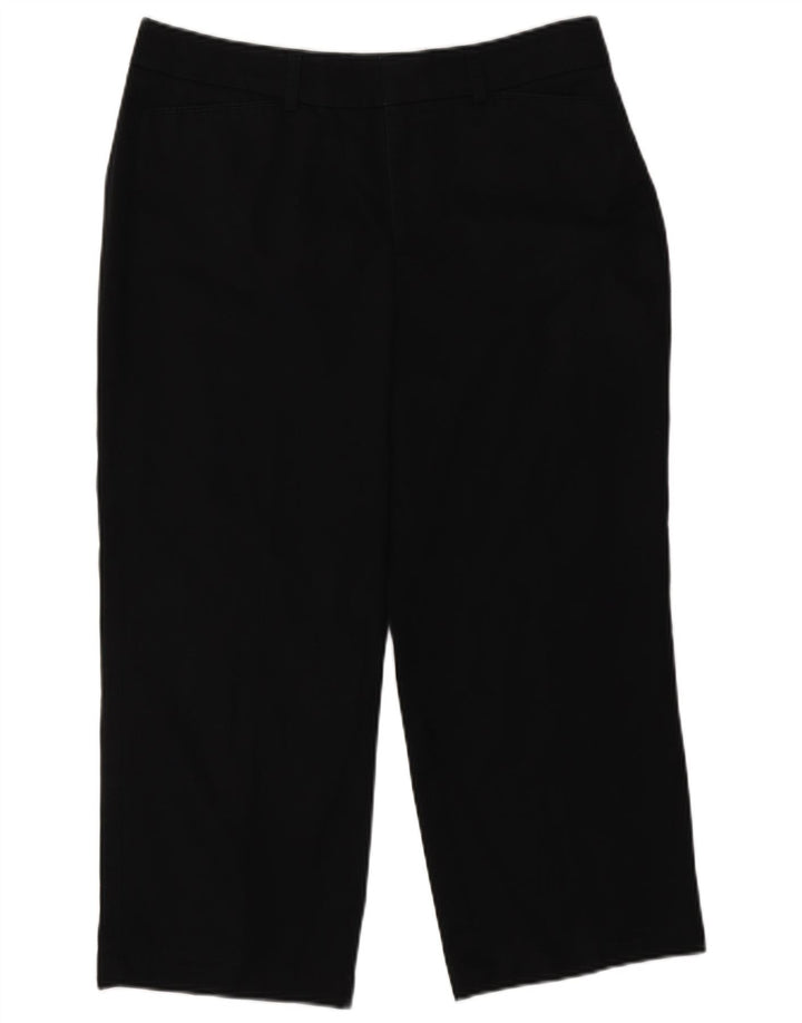 DOCKERS Damen-Caprihose mit idealer Passform, US 8, M, W30, L22, Schwarz