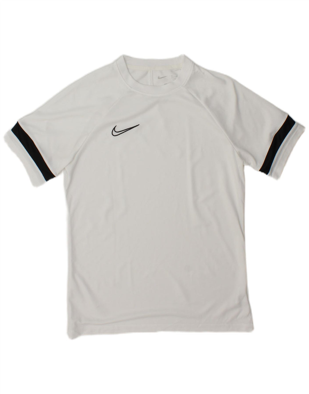 Nike Herren Dri Fit T-Shirt-Oberteil Mittelweißes Colourblock-Polyester