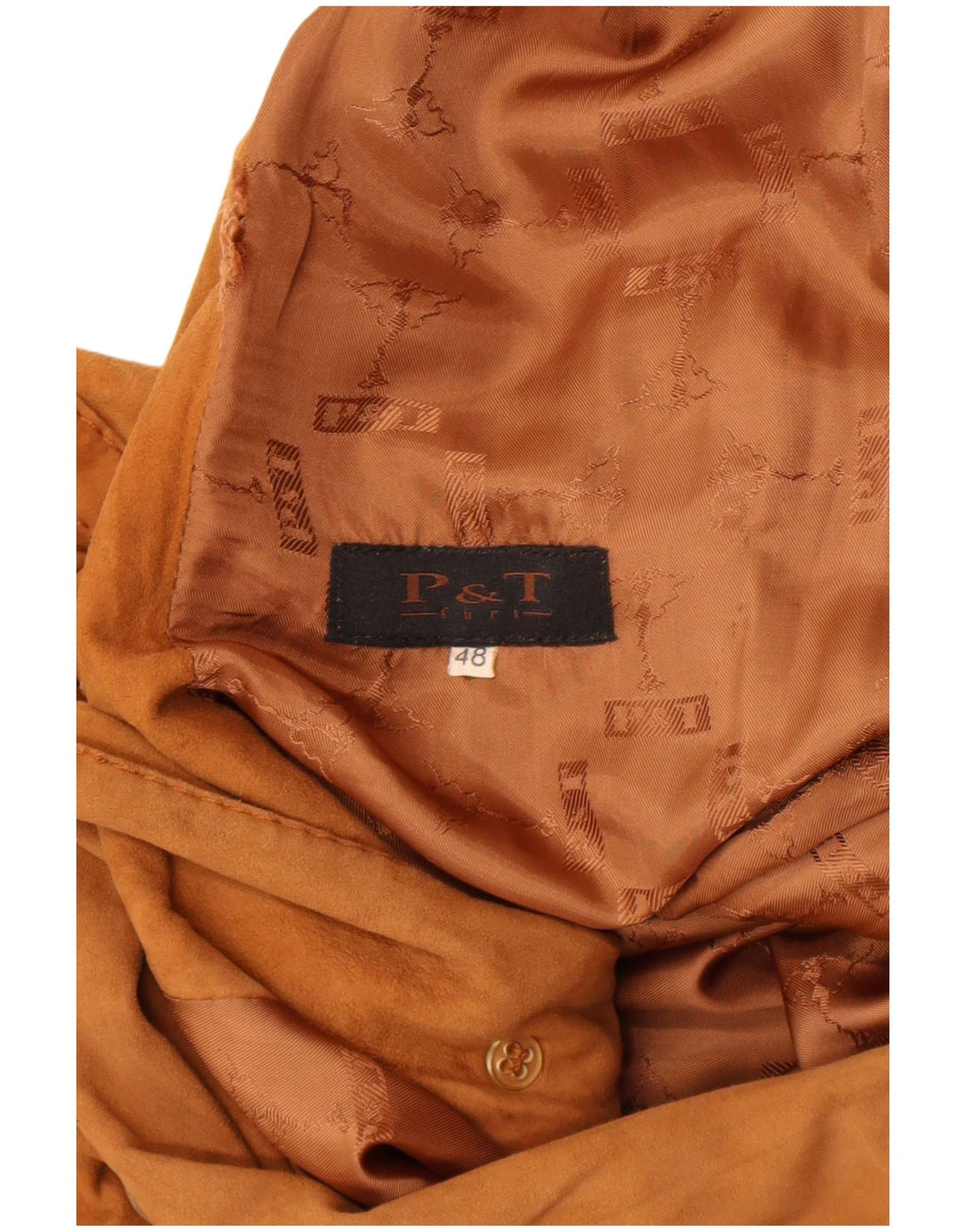 Vintage Damen Wildledermantel IT 48 XL Braun