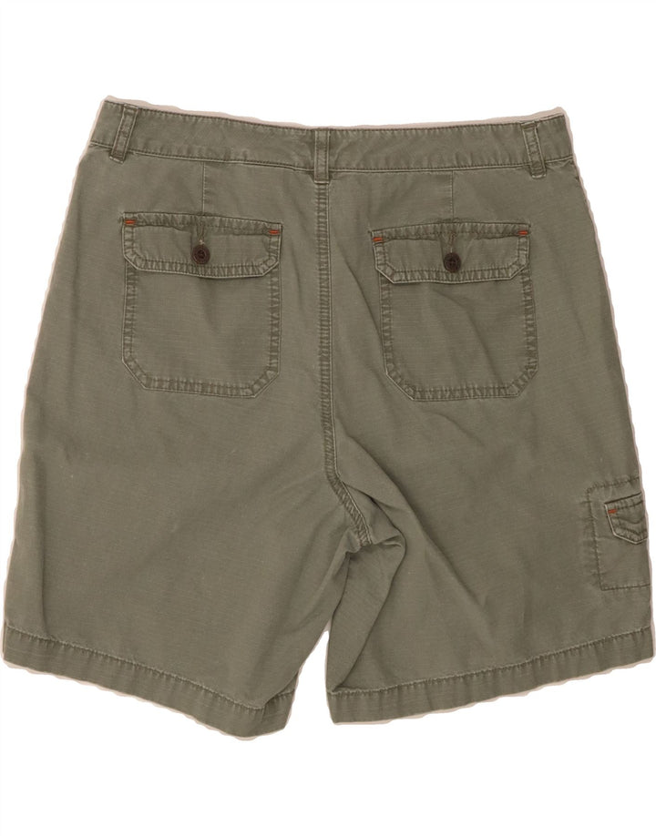 EDDIE BAUER Womens Cargo Shorts US 10 Large W32  Khaki Cotton Vintage Eddie Bauer and Second-Hand Eddie Bauer from Messina Hembry 