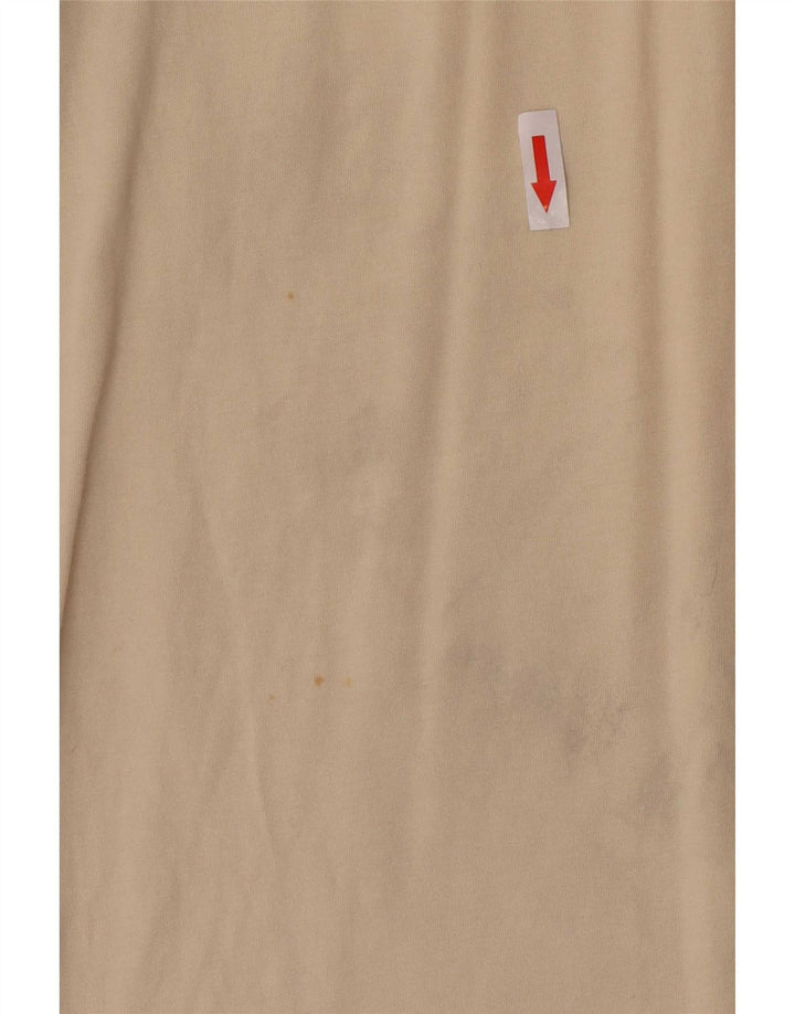 Kappa Herren T-Shirt Top Small Beige Colourblock Baumwolle