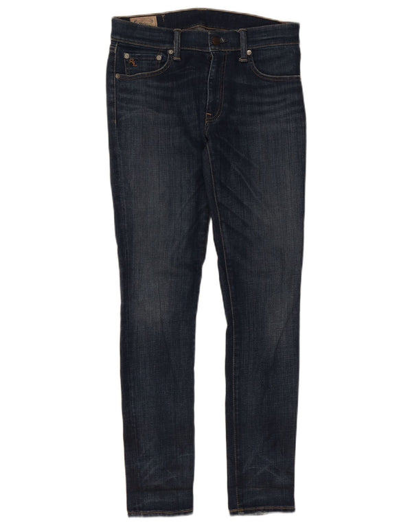 Polo Ralph Lauren Damen Tompkins Skinny Jeans W28 L30 Marineblau Baumwolle