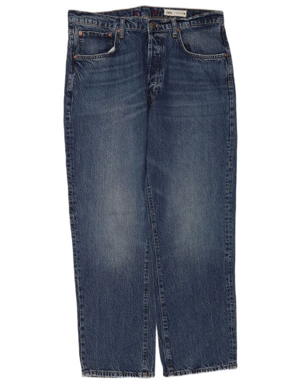 Zara Damen Tapered Jeans EU 40 Medium W30 L29 Blaue Baumwolle