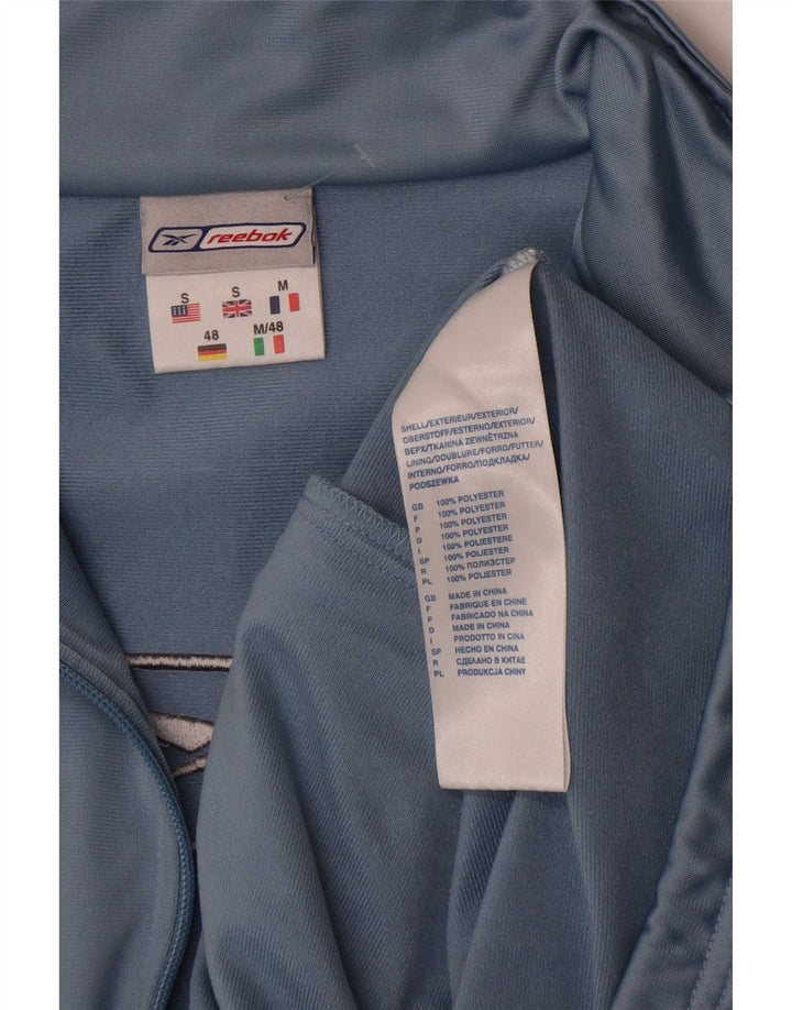 Reebok Herren Graphic Loose Fit Trainingsanzug Top Jacke Klein Blau Polyester