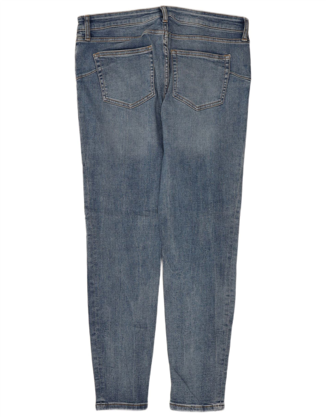 ZARA Damen Slim Jeans EU 42 Large W32 L28 Blau