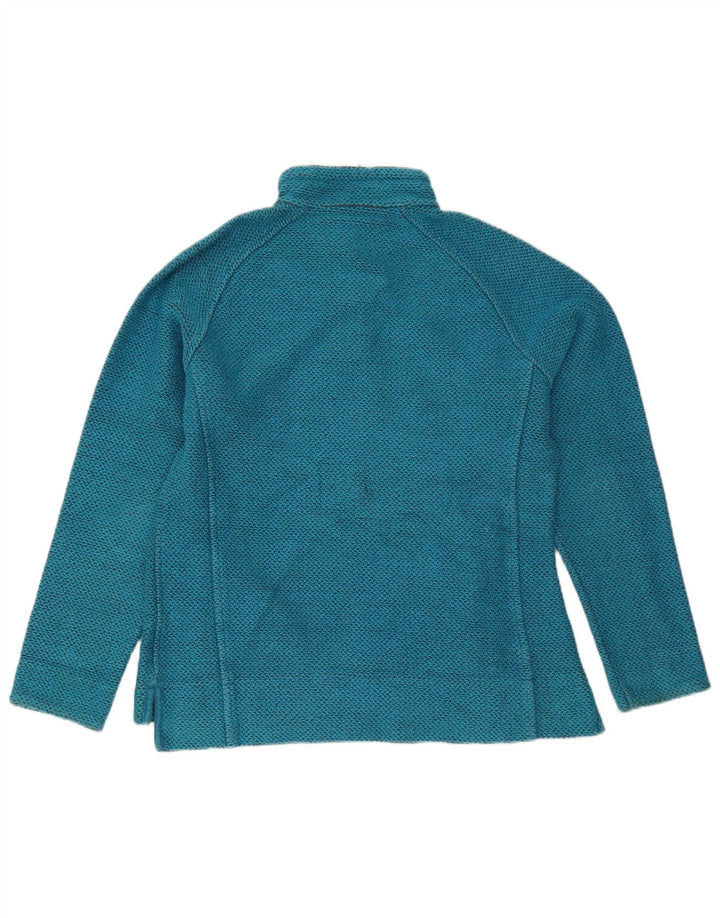 Weird Fish Damen-Sweatshirt mit Reißverschluss am Hals, UK 16, Größe L, Blau, Baumwolle