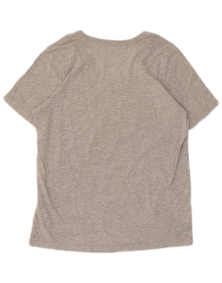 Converse Damen Classic Fit Graphic T-Shirt Top UK 12 Mittelgrau meliert