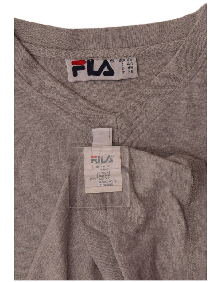 Fila Herren T-Shirt XS Grau Baumwolle