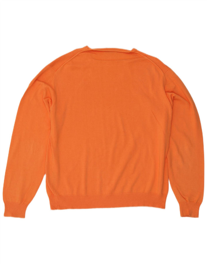 Kappa Herren Rundhalspullover Pullover XL Orange Baumwolle