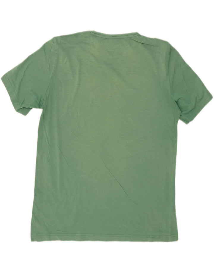 MUSTANG Mens Graphic T-Shirt Top Large Green Vintage Mustang and Second-Hand Mustang from Messina Hembry 