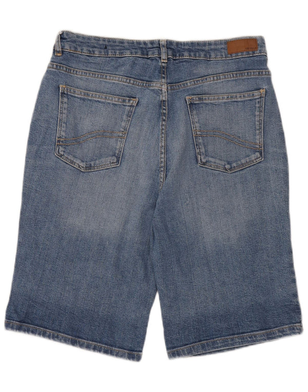 Fat Face Damen Bermuda Denim Shorts UK 14 Large W30 Blaue Baumwolle