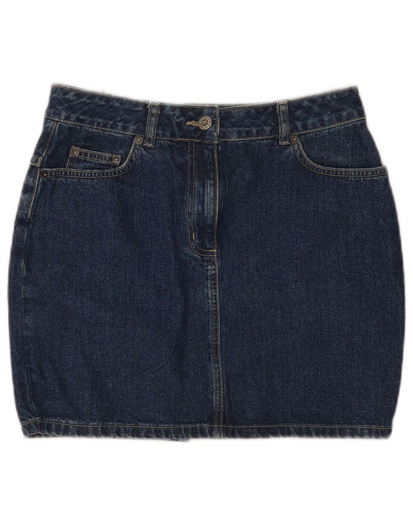 Explorer Womens Mini Denim Skirt UK 10 Small W28  Blue Cotton