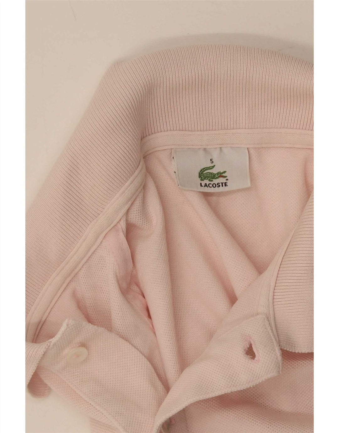 Lacoste Herren-Poloshirt, Größe 5, groß, Rosa