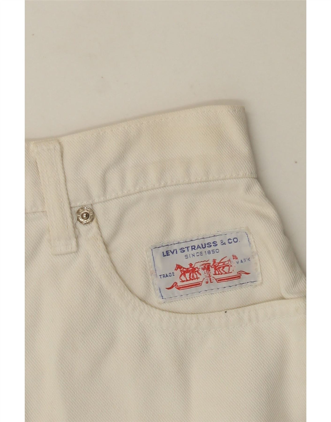 LEVI'S Damen Jeansrock W26 Small Off White