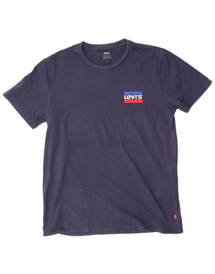 Levi's Herren-T-Shirt mit Grafik, mittelmarineblaue Baumwolle