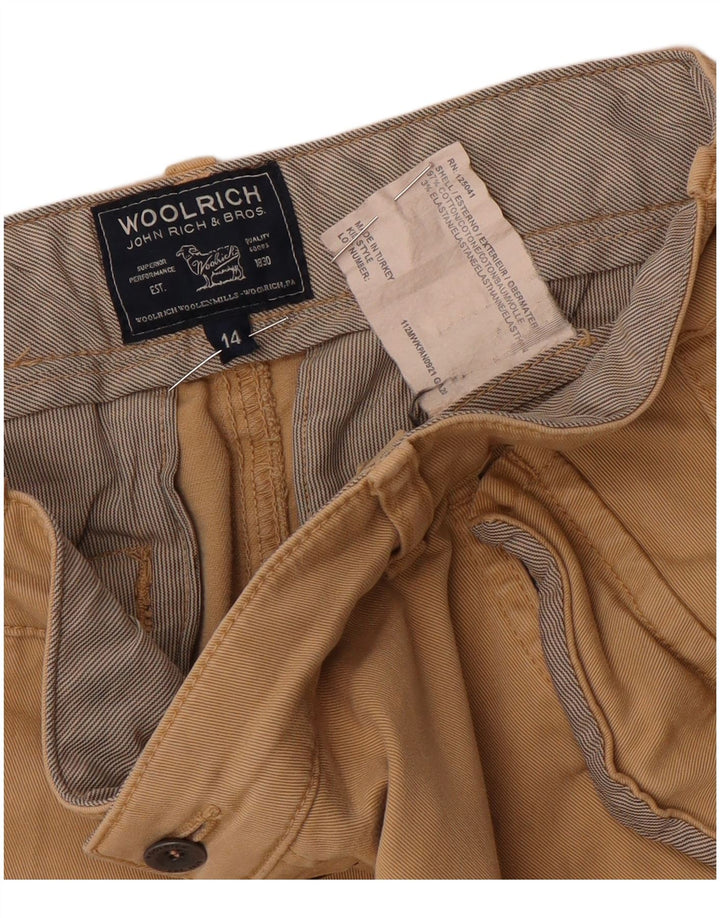 Woolrich Damen Slim Cargohose UK 14 Medium W30 L32 Beige Baumwolle