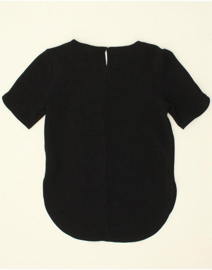 WAREHOUSE Womens Blouse Top UK 8 Small Navy Blue Polyester Vintage Warehouse and Second-Hand Warehouse from Messina Hembry 