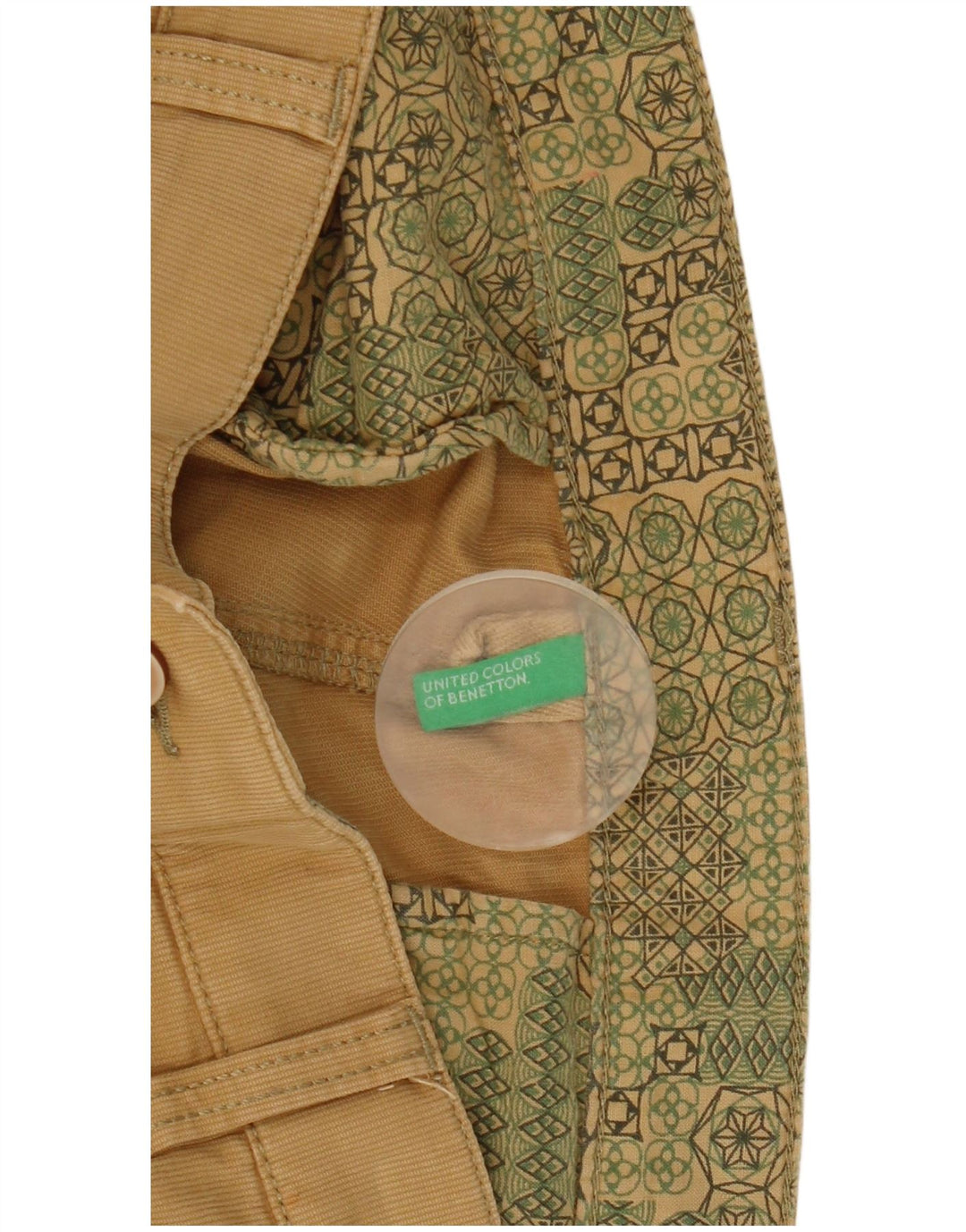 Benetton Herren gerade Cargohose W36 L31 Beige