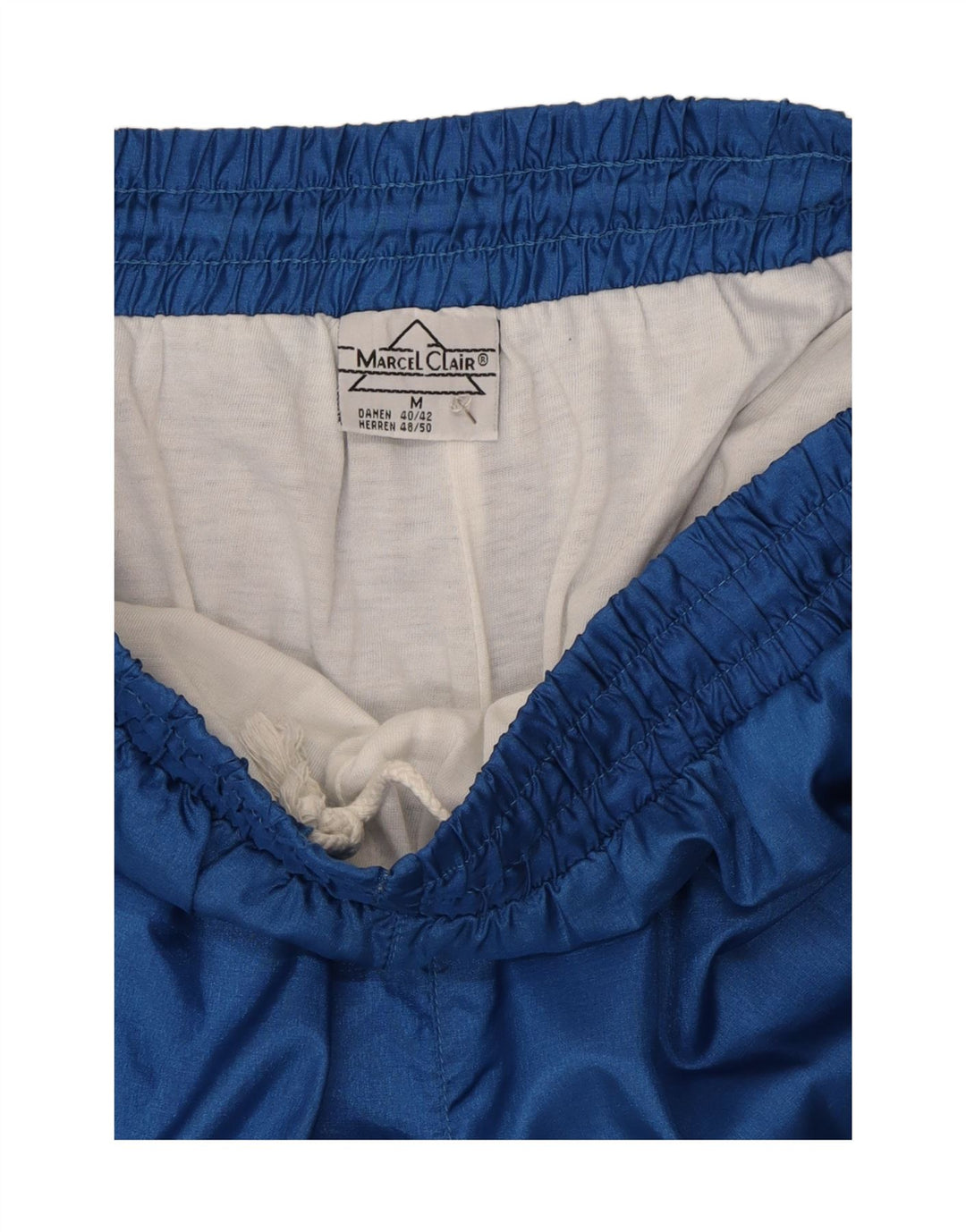 Marcel Clair Herren-Trainingshose, Jogginghose, mittelblau, Farbblock