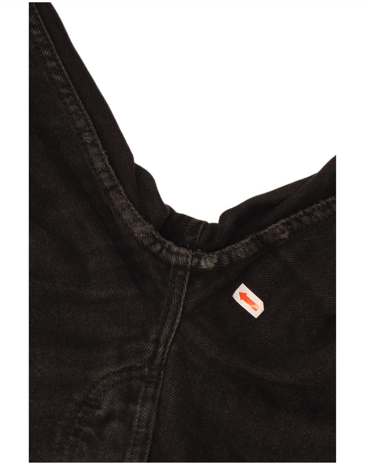 Lee Herren Seattle Straight Jeans W38 L30 Schwarze Baumwolle