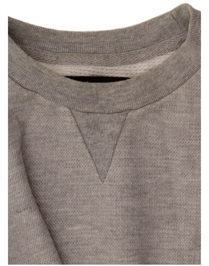 Zara Herren-Sweatshirt-Pullover, große graue Baumwolle