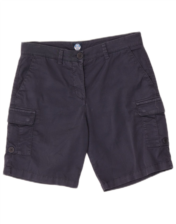 North Sails Damen Cargoshorts EU 42 Medium W28 Marineblaue Baumwolle