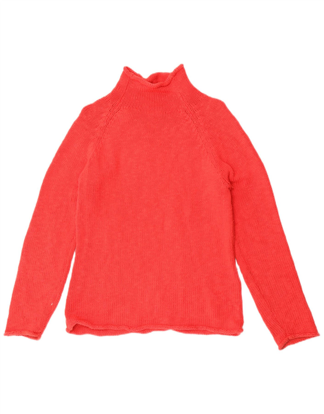 L.L.Bean Rollkragenpullover für Damen, UK 12, mittelrot, Baumwolle