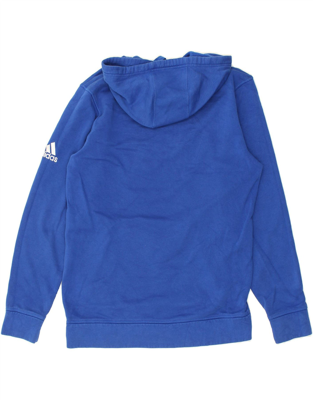 ADIDAS Mens Graphic Hoodie Jumper Medium Blue Cotton | Vintage Adidas | Thrift | Second-Hand Adidas | Used Clothing | Messina Hembry 