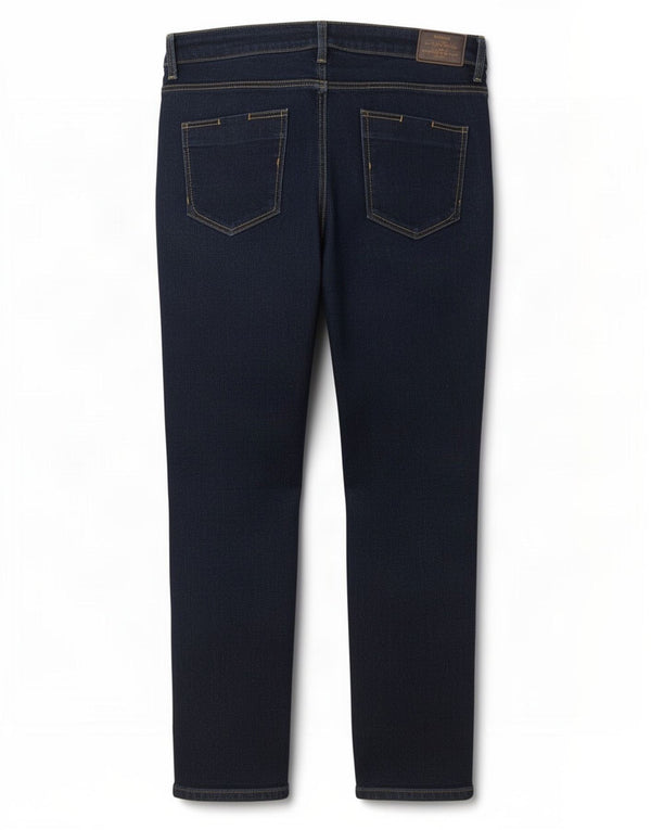 Zara Damen Trafaluc Slim Jeans EU 40 Medium W30 L27 Marineblau Baumwolle