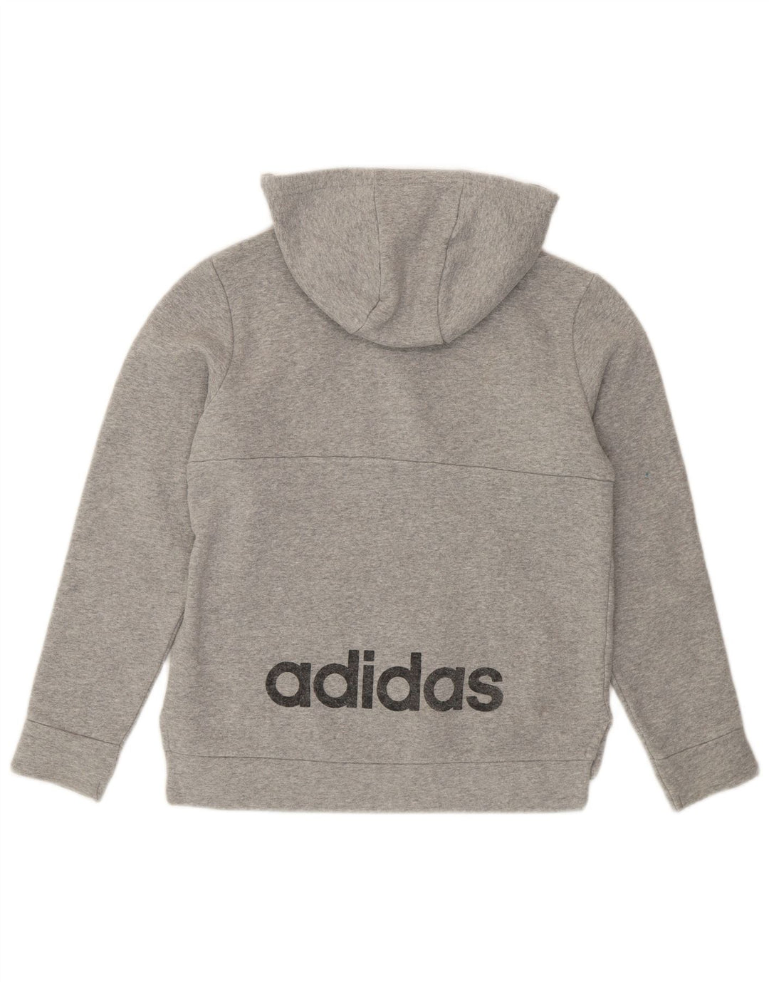 ADIDAS Kapuzenpullover mit Reißverschluss für Jungen, 12–13 Jahre, Grau, Farbblock