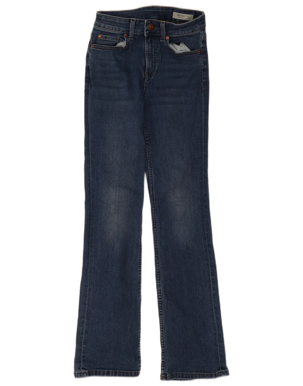 Marks & Spencer Damen Eva Bootcut Jeans UK 8 Small W24 L29 Marineblau