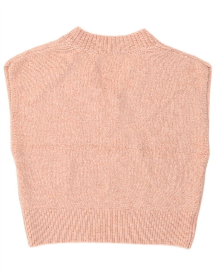 French Connection Damen Crop Vest Tank Top UK 14 Mittelrosa